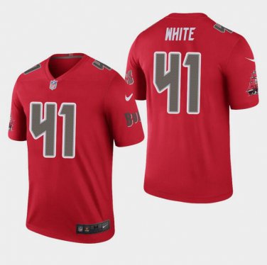 Men's Devin White #41 Tampa Bay Buccaneers Rush Legend Player Jersey Red