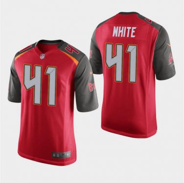Men's Devin White #41 Tampa Bay Buccaneers Game Player Jersey Red
