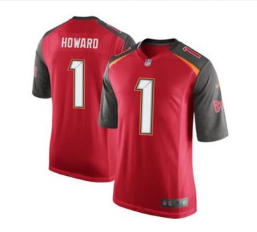 Men's O.J. Howard #1 Tampa Bay Buccaneers Game Player Jersey Red