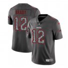 Men's Tom Brady #12 New England Patriots Static Limited Player Jersey Gray