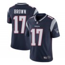 Men's Antonio Brown #17 New England Patriots Limited Player Jersey Navy