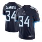 Men's Earl Campbell #34 Tennessee Titans Limited Player Jersey Navy