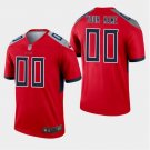 Custom Men's Tennessee Titans Inverted Legend Jersey Red