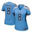 Women's Marcus Mariota #8 Tennessee Titans Game Player Jersey Light Blue