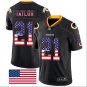 Men's Sean Taylor #21 Washington Redskins Limited Player Jersey Black USA Flag