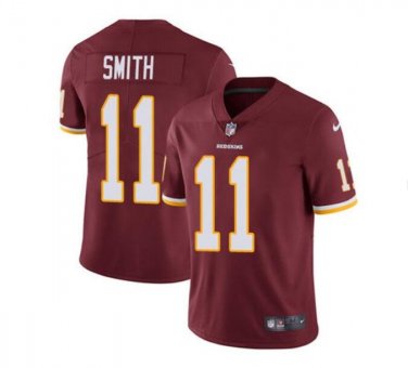 Men's Alex Smith #11 Washington Redskins Limited Player Jersey Burgundy