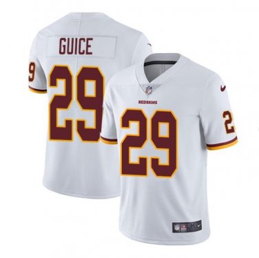 Men's Derrius Guice #29 Washington Redskins Limited Player Jersey White