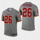 Men's Adrian Peterson #26 Washington Redskins Inverted Legend Player Jersey Gray