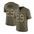 Men's Derrius Guice #29 Washington Redskins Limited Player Jersey Olive camo