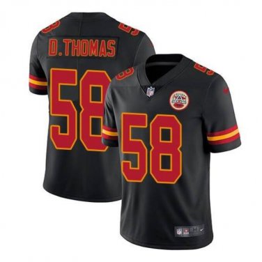 Men's Derrick Thomas #58 Kansas City Chiefs Limited Player Jersey Black