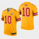 Men's Tyreek Hill #10 Kansas City Chiefs Inverted Legend Player Jersey Gold