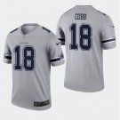 Men's Randall Cobb #18 Dallas Cowboys Inverted Legend Player Jersey Gray