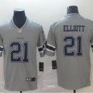 Men's Ezekiel Elliott #21 Dallas Cowboys Inverted Legend Player Jersey Gray