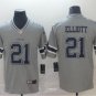 Men's Ezekiel Elliott #21 Dallas Cowboys Inverted Legend Player Jersey Gray