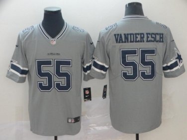 Men's Leighton Vander Esch #55 Dallas Cowboys Inverted Legend Player Jersey Gray