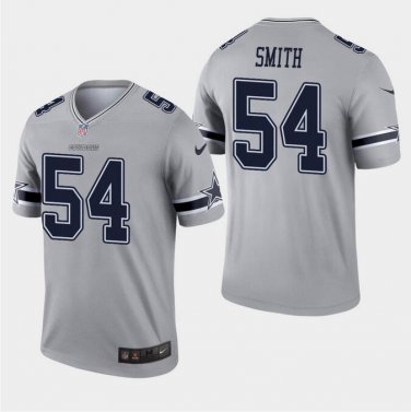 Men's Jaylon Smith #54 Dallas Cowboys Inverted Legend Player Jersey Gray