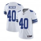 Men's Mike Weber #40 Dallas Cowboys Limited Player Jersey White