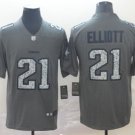 Men's Ezekiel Elliott #21 Dallas Cowboys Static Limited Player Jersey Gray