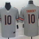 Men's Mitchell Trubisky #10 Chicago Bears Inverted Legend Limited Player Jersey Silver