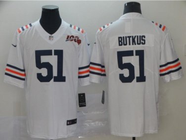 Men's Dick Butkus #51 Chicago Bears 100th Alternate Limited Player Jersey Navy