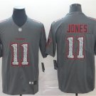 Men's Julio Jones #11 Atlanta Falcons Static Limited Player Jersey Gray
