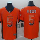 Men's Joe Flacco #5 Denver Broncos Limited Player Jersey Orange Drift Fashion