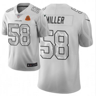 Men's Von Miller #58 Denver Broncos City Edition Limited Player Jersey White