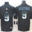 Men's Matthew Stafford #9 Detroit Lions 2019 Limited Player Jersey Black Smoke Fashion