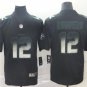 Men's Aaron Rodgers #12 Green Bay Packers 2019 Limited Player Jersey Black Smoke Fashion