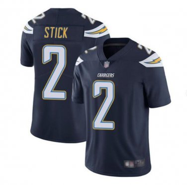 Men's Easton Stick #2 Los Angeles Chargers Limited Player Jersey Navy
