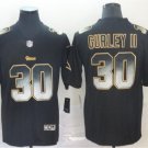 Men's Todd Gurley II #30 Los Angeles Rams 2019 Limited Player Jersey Black Smoke Fashion
