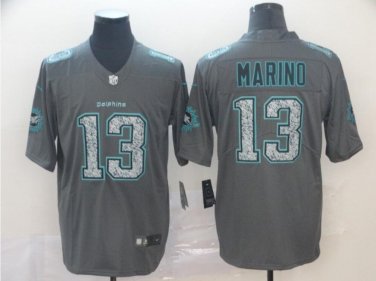 Men's Dan Marino #13 Miami Dolphins Static Limited Player Jersey Gray