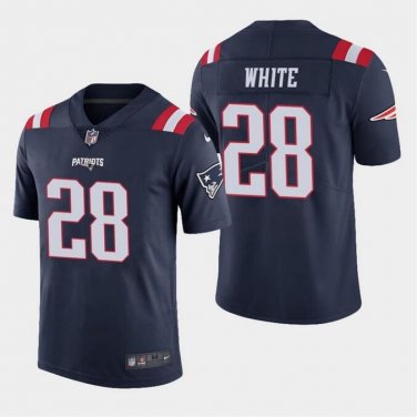 Men's James White #28 New England Patriots Color Rush Limited Player Jersey Navy