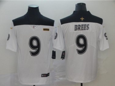 Men's Drew Brees #9 New Orleans Saints City Edition Limited Player Jersey White