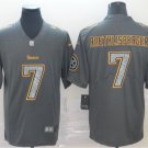 Men's Ben Roethlisberger #7 Pittsburgh Steelers Static Limited Player Jersey Gray