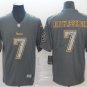 Men's Ben Roethlisberger #7 Pittsburgh Steelers Static Limited Player Jersey Gray