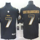 Men's Ben Roethlisberger #7 Pittsburgh Steelers 2019 Limited Player Jersey Black Smoke Fashion