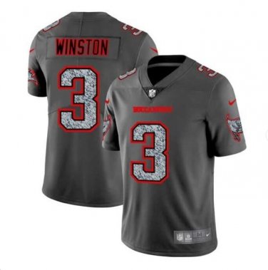 Men's Jameis Winston #3 Tampa Bay Buccaneers Static Limited Player Jersey Gray
