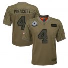 Youth Dak Prescott #4 Dallas Cowboys 2019 Salute to Service Limited Player Jersey Camo