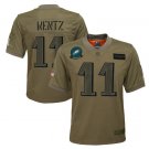 Youth Carson Wentz #11 Philadelphia Eagles 2019 Salute to Service Limited Player Jersey Camo