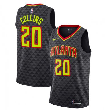 Men's John Collins #20 Atlanta Hawks Swingman Jersey Icon Edition Black