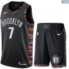 Men's Kevin Durant #7 Brooklyn Nets 2019/20 Swingman Jersey + Shorts City Edition Black