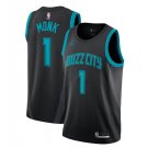 Men's Malik Monk #1 Charlotte Hornets Swingman Jersey City Edition Black