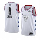 Men's Zach LaVine #8 Chicago Bulls 2019 All-Star Game Swingman Jersey White