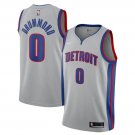 Men's Andre Drummond #0 Detroit Pistons Swingman Jersey Statement Edition Silver