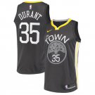 Men's Kevin Durant #35 Golden State Warriors Swingman Jersey Black Statement Edition