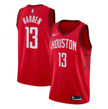 Men's James Harden #13 Houston Rockets Swingman Jersey Red Earned Edition