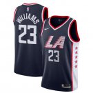 Men's Lou Williams #23 LA Clippers Swingman Jersey City Edition Navy