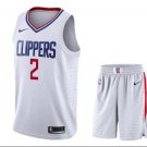 Men's Kawhi Leonard #2 LA Clippers 2019/20 Swingman Jersey + Pants White