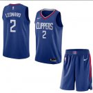 Men's Kawhi Leonard #2 LA Clippers 2019/20 Swingman Jersey + Pants Blue